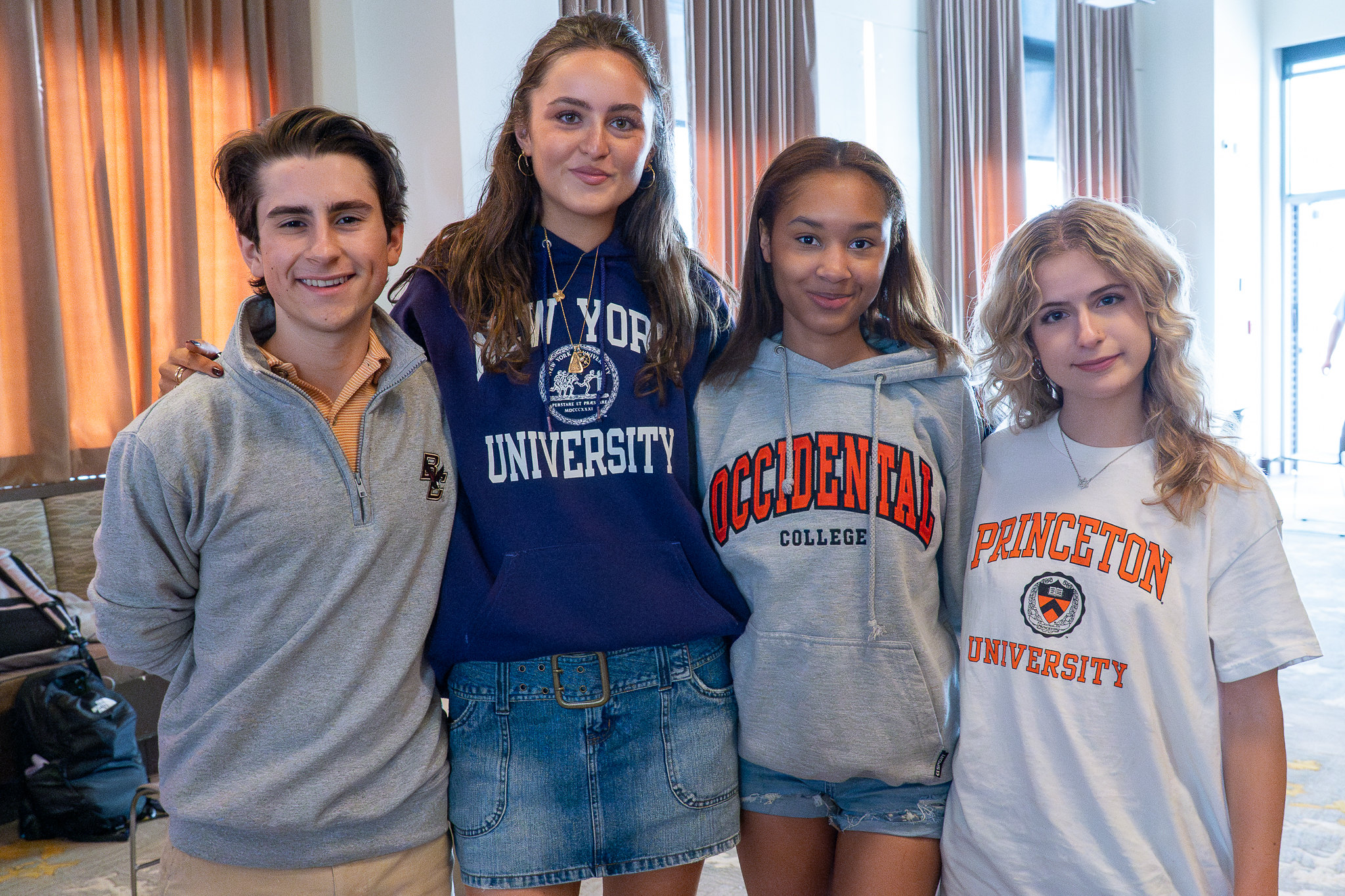 photo of students outside