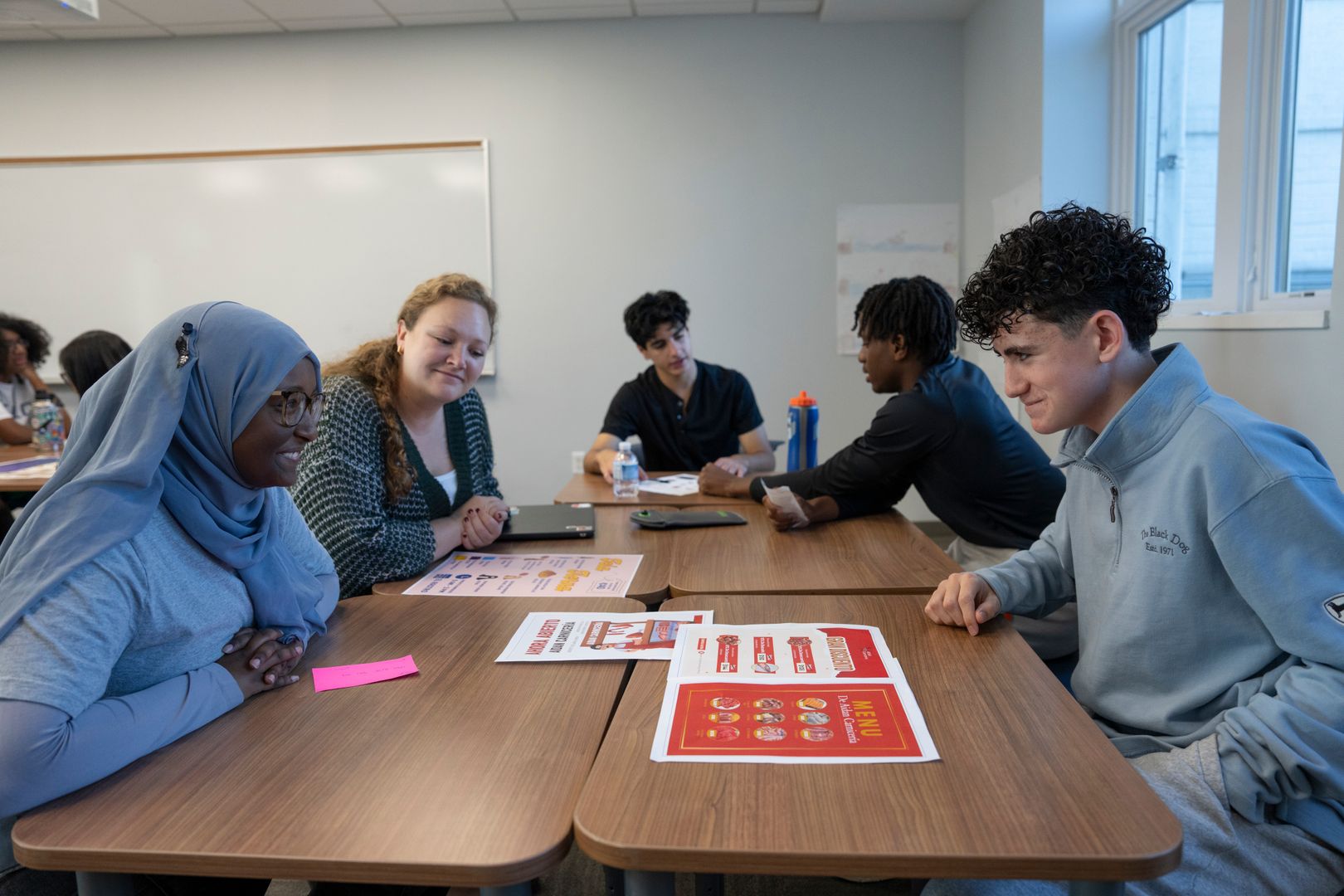 photo of teacher with student