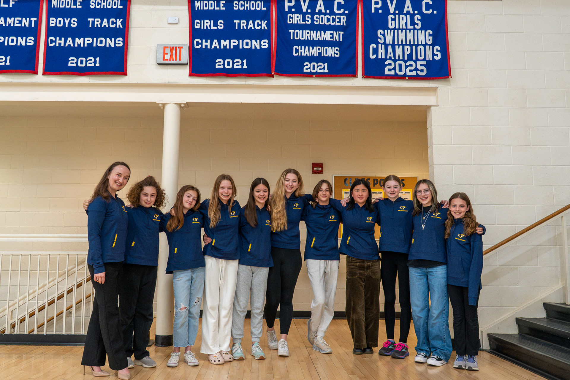 Swimmers celebrate PVAC Championship win