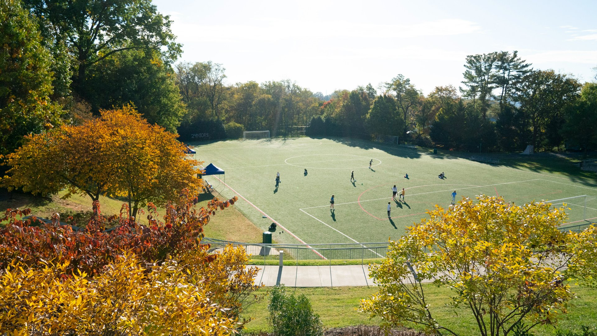 photo of the school outdoor athletics pitch