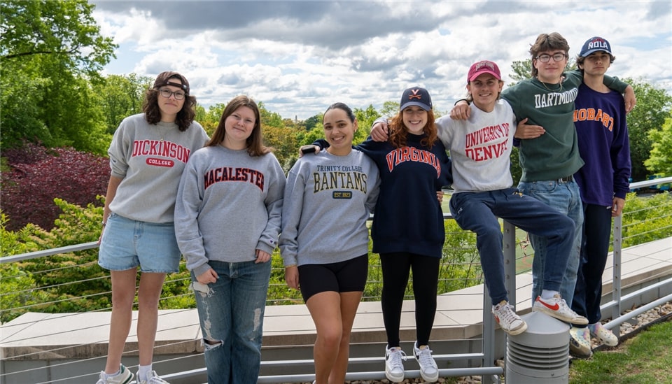 photo of students outside